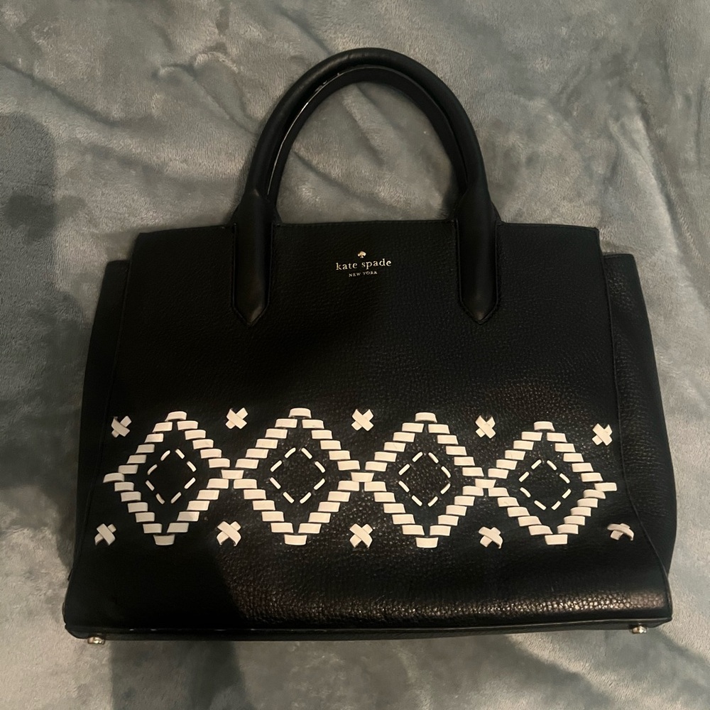 Kate Spade Black and White Tote Bag